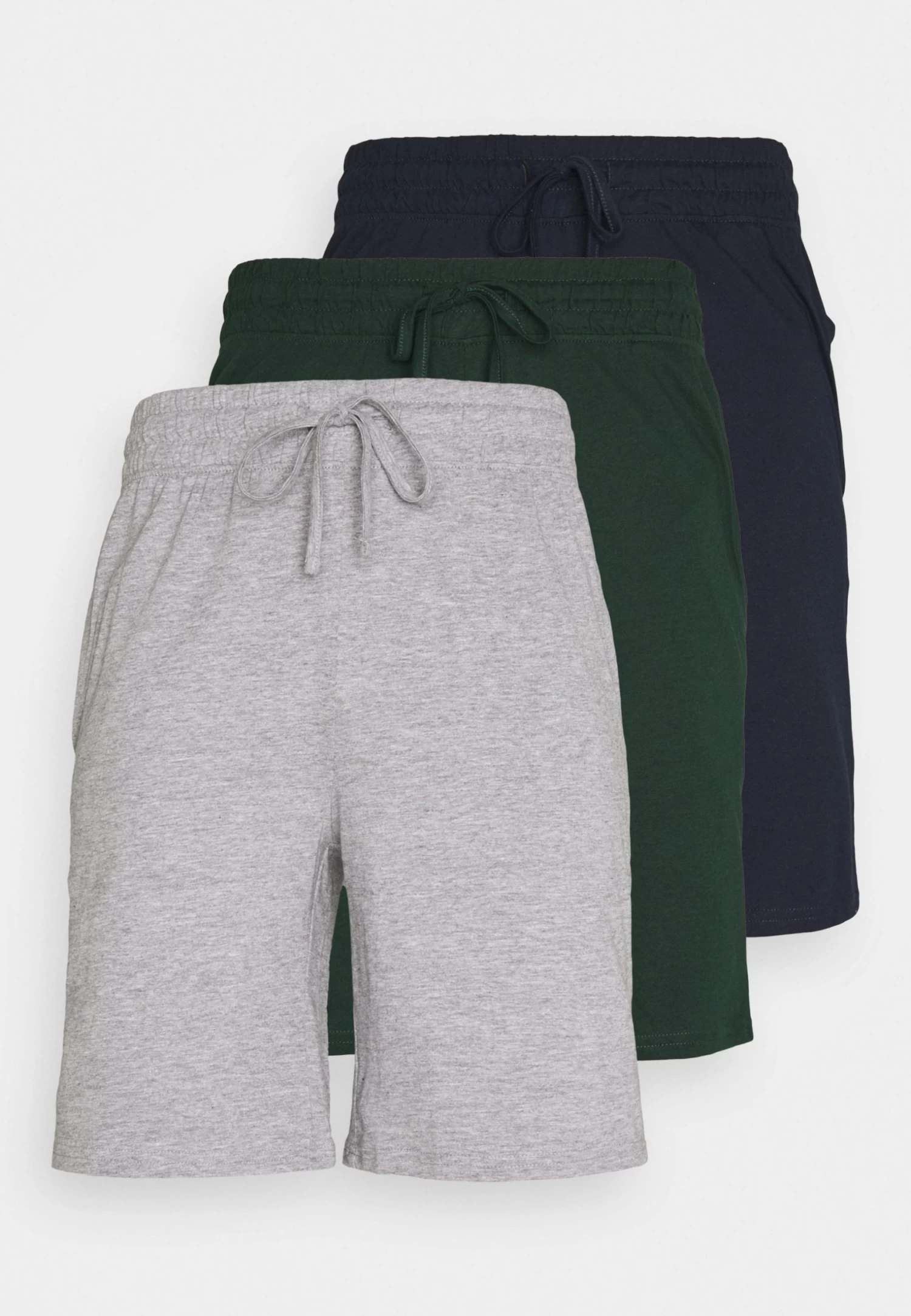 Pier One 3 Pack - Pyjama Bottoms - Dark Blue /Mottled Dark Grey/Dark Green 3 Pier One 3 Pack - Pyjama Bottoms - Dark Blue /Mottled Dark Grey/Dark Green