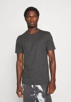 Pier One 3 Pack - Basic T-Shirt - Black/Mottled Dark Grey/Bordeaux -Pier One fbb1fa11fda54722bafd9df33f46d342