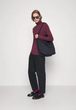 Pier One 2 Pack - Long Sleeved Top - Bordeaux/Dark Blue