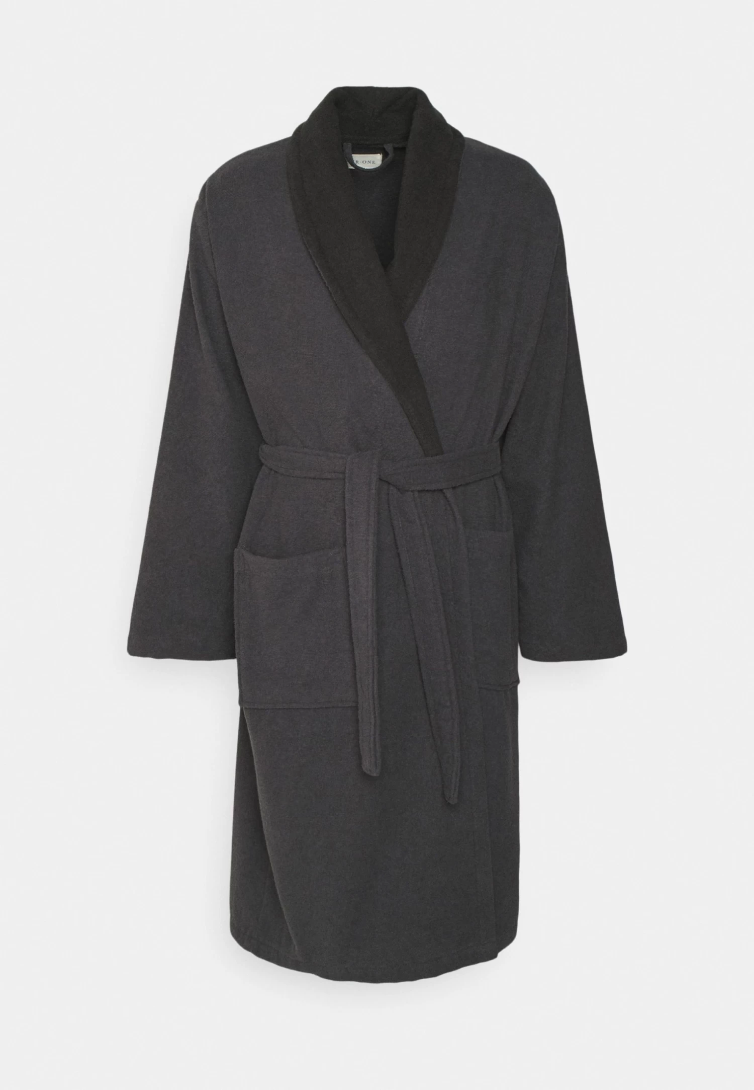 Pier One Shawl Towel Bathrobe - Dressing Gown - Dark Grey 7 Pier One Shawl Towel Bathrobe - Dressing Gown - Dark Grey - Image 5