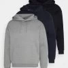Pier One 3 Pack - Sweatshirt - Dark Blue/Black/Mottled Grey -Pier One ff17df88063f4783ac8f7548600524f6
